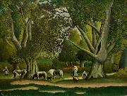 Henri Rousseau, Landscape with Milkmaids